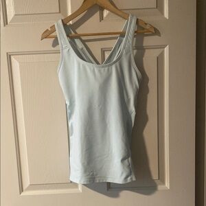 Athleta Keyhole Limitless Light Blue Women's Tank Top